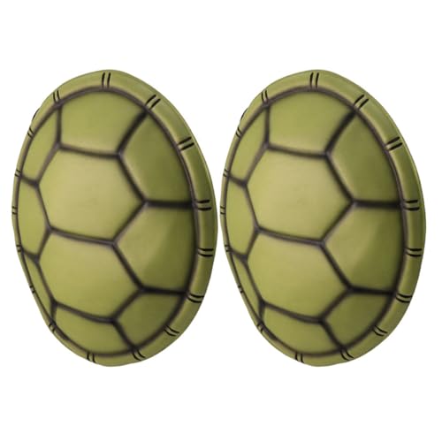 VICASKY 2St Simulierter Schildkrötenpanzer Mantel Schildkrötenkostüm Halloween Costume Halloween Kleidung Schildkrötenpanzer-Cosplay Requisiten aus Schildkrötenpanzern Eva Green von VICASKY