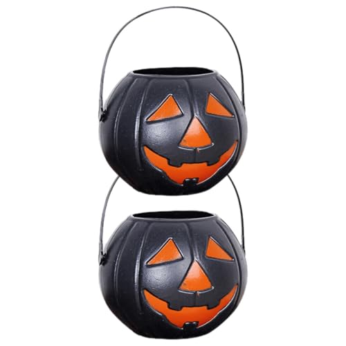 VICASKY 2St Süßigkeiteneimer aus Plastik Halloween Halloween assecoires Halloween-Schlauchboote Halloween-Maske Halloween-Süßigkeitshalter Geschenkeimer aus Kunststoff von VICASKY