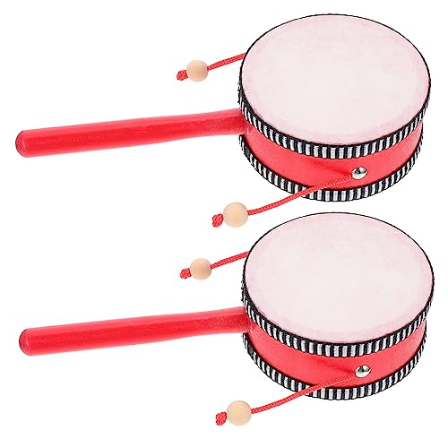 VICASKY 2St Wellentrommel musikinstrumente Handtrommel für Hand Drums Schlagzeug Hände schüttelnde Trommeln traditionelle trommelförmige Rasseln hölzern VICASKY 2St Wellentrommel musikinstrumente Handtrommel für Hand Drums Schlagzeug Hände schüttelnde Trommeln traditionelle trommelförmige Rasseln hölzern von VICASKY