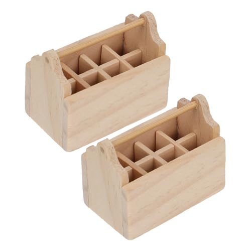 VICASKY 2St Zubehör für Puppenhäuser Lösungen Werkzeug Mini- Spielzeugzimmer Bausatz Mini- Mini-Möbeldekor Mini-Dekoration Möbelmodell Holztür Mini-Toolbox-Modell hölzern VICASKY 2St Zubehör für Puppenhäuser Lösungen Werkzeug Mini- Spielzeugzimmer Bausatz Mini- Mini-Möbeldekor Mini-Dekoration Möbelmodell Holztür Mini-Toolbox-Modell hölzern von VICASKY