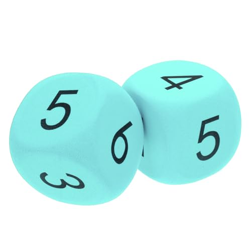 VICASKY Würfel Großes Schaumstoffwürfel-Set 6 cm Große Würfel Für Kinder Lernspielzeug Partyzubehör Tischdekoration Großpackung von VICASKY