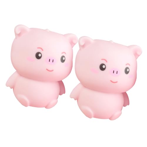 VICASKY 2St lustiges dehnbares Stress abbau stressabbau Handliches Farbenfrohes kleines Stressspielzeug zum Stressabbau Eva-Pulver Rosa von VICASKY