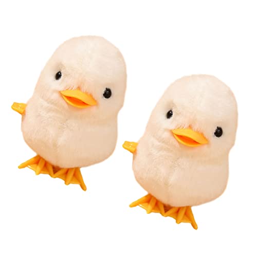 VICASKY 2St springendes Huhn für kinderspielzeug Kid Toys plüschtiere Safe Toy Partyzubehör Uhrwerkspielzeug aufziehbares pädagogisches Samt Weiß VICASKY 2St springendes Huhn für kinderspielzeug Kid Toys plüschtiere Safe Toy Partyzubehör Uhrwerkspielzeug aufziehbares pädagogisches Samt Weiß von VICASKY