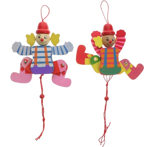 VICASKY 2Stücke Clown Marionette Puppen aus Holz Interaktives für für Dialogspiele Auftritte für Familienfeiern VICASKY 2Stücke Clown Marionette Puppen aus Holz Interaktives für für Dialogspiele Auftritte für Familienfeiern von VICASKY