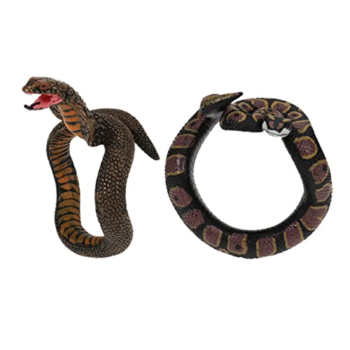 VICASKY 2Stücke Gruselige Handringe Realistische Schlangen Spielzeuge für Schlange Cobra Halloween Accessoires und Party Requisiten für Kreative Spiele von VICASKY