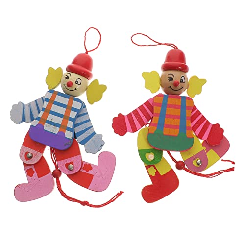 VICASKY 2Stücke Holz Marionetten Clown Puppen mit Zugleine für Klassisches für Puppentheater und Kreative Rollenspiele Sicheres Langlebiges Holzmaterial für Dekoration VICASKY 2Stücke Holz Marionetten Clown Puppen mit Zugleine für Klassisches für Puppentheater und Kreative Rollenspiele Sicheres Langlebiges Holzmaterial für Dekoration von VICASKY