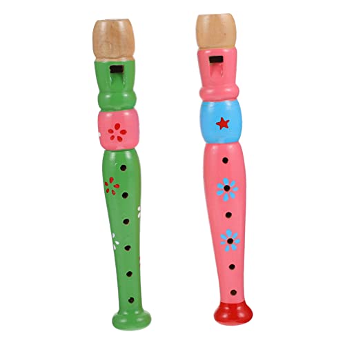 VICASKY 2Stücke Holzflöte für Orff Musikinstrument mit Löchern Fördert Frühe Musikalische Fähigkeiten und Kreativität für Musikspiel und Lernspaß VICASKY 2Stücke Holzflöte für Orff Musikinstrument mit Löchern Fördert Frühe Musikalische Fähigkeiten und Kreativität für Musikspiel und Lernspaß von VICASKY