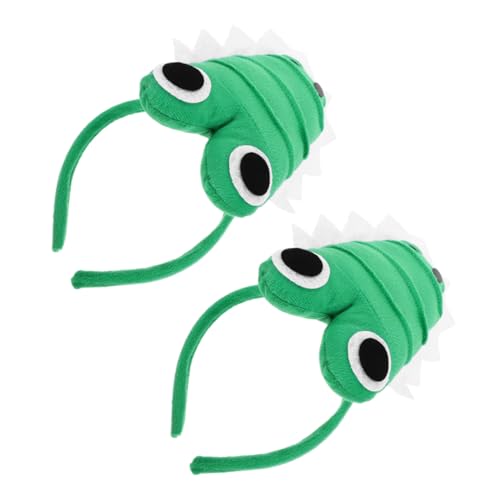 VICASKY 2Stücke Krokodil Stirnband für Halloween Cosplay Lustiger Tierkopfschmuck mit Lebendigem Design für Partys und Auftritte aus Angenehmen Materialien Gefertigt von VICASKY