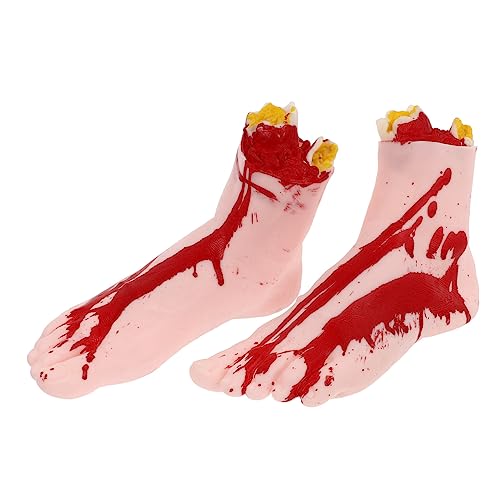 VICASKY 2Stücke Künstliche Füße Halloween Streichspielzeug Realistische Fake Füße für Party Deko Hochwertige Requisiten für Gruselige Halloween Feiern VICASKY 2Stücke Künstliche Füße Halloween Streichspielzeug Realistische Fake Füße für Party Deko Hochwertige Requisiten für Gruselige Halloween Feiern von VICASKY