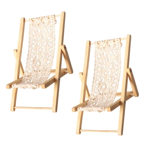 VICASKY 2Stücke Strandstuhl Deko Zubehör für Mikrolandschaft und Modelle VICASKY 2Stücke Strandstuhl Deko Zubehör für Mikrolandschaft und Modelle von VICASKY