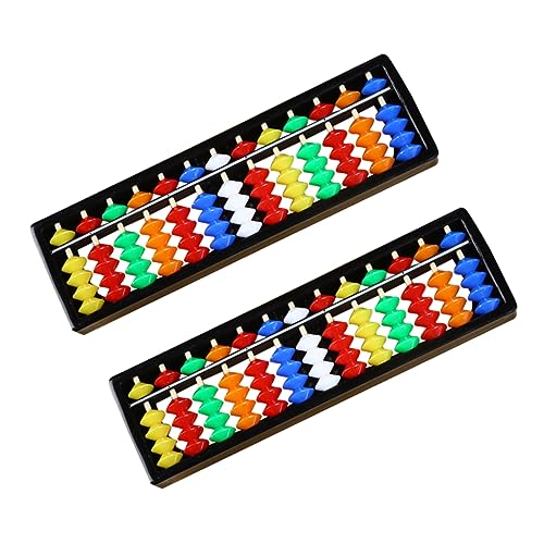 VICASKY 2er Set Bunter Abakus Für Mathe Lernspielzeug Zur Der Rechenfähigkeiten Im Klassenzimmer Und Zu Hause Pädagogisches Hilfsmittel Für Schüler von VICASKY