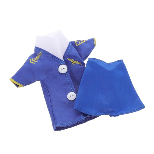 VICASKY 2er Set Puppen Kostüme Zubehör Für Flugbegleiter Für Stewardess-Cosplay-kostüm Flugbegleiter Verkleiden Sich Flugbegleiter Kostüm Für Teenager Stewardess-kostüm Blue Stoff VICASKY 2er Set Puppen Kostüme Zubehör Für Flugbegleiter Für Stewardess-Cosplay-kostüm Flugbegleiter Verkleiden Sich Flugbegleiter Kostüm Für Teenager Stewardess-kostüm Blue Stoff von VICASKY