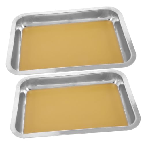 VICASKY 2pcs Stapelbare Edelstahl -dissezierpan Labor -dissektionschale Klarer Dissektionsleitfaden Für Schüler Für Laborbiologie Klassenzimmer Bildungsschulen VICASKY 2pcs Stapelbare Edelstahl -dissezierpan Labor -dissektionschale Klarer Dissektionsleitfaden Für Schüler Für Laborbiologie Klassenzimmer Bildungsschulen von VICASKY