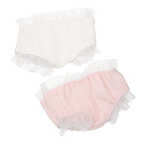 VICASKY 2st Höschen Kleine Puppenkleidung Kinderpuppenunterwäsche Rollenspielzubehör Kleine Für Puppen So Tun Als Ob Spiel Zubehör Kostüm Stoff von VICASKY