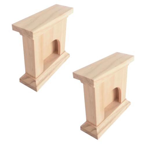 VICASKY Mini-heimtextilien 2 Stück Holzkamin-Spielzeug Kreativ Und Dekorativ Für Jungen Mädchen Und Erwachsene VICASKY Mini-heimtextilien 2 Stück Holzkamin-Spielzeug Kreativ Und Dekorativ Für Jungen Mädchen Und Erwachsene von VICASKY