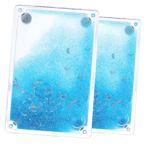 VICASKY 2st Kleine Eiswürfel Baseball-kartenhalter Kartenetuihalter Für Sammelkarten Magnetkartenhalter Harte Hüllen Für Sammelkarten Sportkartenetui Kartenetui Für Sammelkarten Acryl Blue von VICASKY