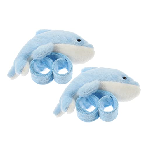 VICASKY 2st Pop-Kreis-Armband -Slap-Bands Ausgestopfte Tierarmbänder Bänder Mit Tiermuster Tierische Schlagringe Armbänder Animal-Slap-armbänder Plüsch Blue VICASKY 2st Pop-Kreis-Armband -Slap-Bands Ausgestopfte Tierarmbänder Bänder Mit Tiermuster Tierische Schlagringe Armbänder Animal-Slap-armbänder Plüsch Blue von VICASKY