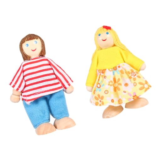 VICASKY 2st Puppen Charakter Kinderpuppen Anhänger Puppen Gefälschte Puppen Kinderdekoration Puppen Mini-Puppen Hohler Blumenständer Rollenspielpuppen Digitale Puppen Pp Baumwolle von VICASKY