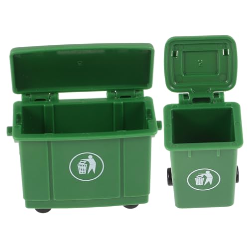 VICASKY 2st Puppenhaus-mülleimer Müll Fürs Auto Wickeltasche Mülltonnen-Modell Süße Tassen Müllbehälter Miniaturbausätze Kücheneimer Kleiner Mülleimer Mit Deckel Kleine Tonne Green Plastik VICASKY 2st Puppenhaus-mülleimer Müll Fürs Auto Wickeltasche Mülltonnen-Modell Süße Tassen Müllbehälter Miniaturbausätze Kücheneimer Kleiner Mülleimer Mit Deckel Kleine Tonne Green Plastik von VICASKY