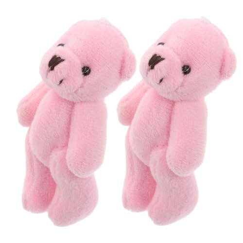 VICASKY Winzige Ausgestopfte Bären 2 Stück Mini-plüschbärenpuppen Für Kinder Hochzeitstiere von VICASKY