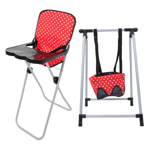 VICASKY 2st Puppenzubehör Puppenhauszubehör Möbel Für Babypuppen Puppenspielsets Babydoll-zubehör Für Kleinkinder Spielzeughochstuhl Für Babypuppe Puppenwagen Eisen Rot VICASKY 2st Puppenzubehör Puppenhauszubehör Möbel Für Babypuppen Puppenspielsets Babydoll-zubehör Für Kleinkinder Spielzeughochstuhl Für Babypuppe Puppenwagen Eisen Rot von VICASKY