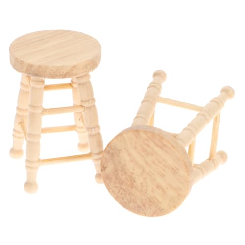 VICASKY 2st Runder Hocker Aus Holz Möbelmodelle Miniatur-hockermodell Mini-hocker-Modelle Miniaturmöbel Puppenhaus Hocker Puppenhausmöbel Puppenstuhl Kleiner Runder Hocker Hölzern VICASKY 2st Runder Hocker Aus Holz Möbelmodelle Miniatur-hockermodell Mini-hocker-Modelle Miniaturmöbel Puppenhaus Hocker Puppenhausmöbel Puppenstuhl Kleiner Runder Hocker Hölzern von VICASKY