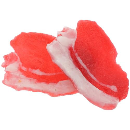 VICASKY Kit Fake Food 2 Stück Harz Schweinefleischmodelle Lebensmittelmodell Zur Anzeige Genauer Simulation Schweinefleisch VICASKY Kit Fake Food 2 Stück Harz Schweinefleischmodelle Lebensmittelmodell Zur Anzeige Genauer Simulation Schweinefleisch von VICASKY