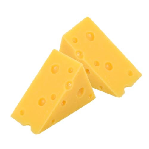 VICASKY 2st Simulationskäsemodell Käse-Requisite Künstliche Früchte Realistische Kuchenscheibe Käse Dekoration Realistisches Lebensmittelornamente Käse Harz Yellow VICASKY 2st Simulationskäsemodell Käse-Requisite Künstliche Früchte Realistische Kuchenscheibe Käse Dekoration Realistisches Lebensmittelornamente Käse Harz Yellow von VICASKY
