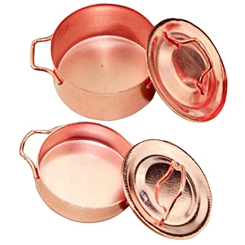 VICASKY 2st Simulationskochgeschirr Minikocher Für Dekorative Miniaturtöpfe Ornamente Simulationstöpfe Bildungs-Mini-kochgeschirr Mini-kocher Ornamente Mini-Herde Rose Gold Metall VICASKY 2st Simulationskochgeschirr Minikocher Für Dekorative Miniaturtöpfe Ornamente Simulationstöpfe Bildungs-Mini-kochgeschirr Mini-kocher Ornamente Mini-Herde Rose Gold Metall von VICASKY