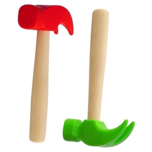 VICASKY 2st Simulierter Klauenhammer Kinderspielzeug Kleiner Schlaghammer Hammerschlagspielzeug Kleiner Hammer Lustige Spielsachen Hammer Hammer Requisiten Mallet- Pp von VICASKY