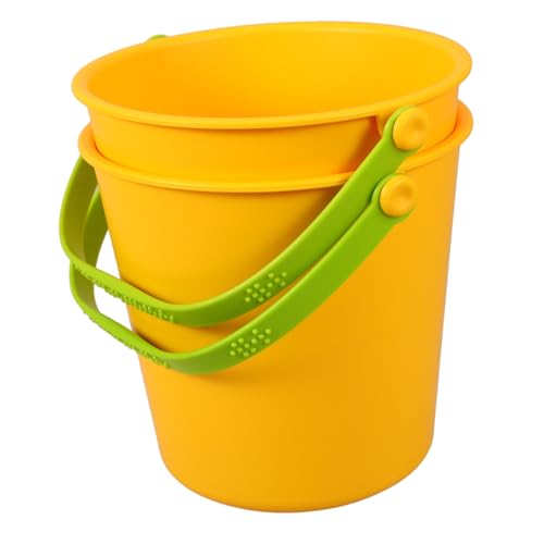 VICASKY 2st Spielen Sie Sandspielzeug Für Kinder Tragbarer Sandeimer Sandstrand Eimer Tragbare Strandeimer Eimer Graben Sandkastenspielzeug Für Kinder Strandeimer Für Kinder Plastik Yellow VICASKY 2st Spielen Sie Sandspielzeug Für Kinder Tragbarer Sandeimer Sandstrand Eimer Tragbare Strandeimer Eimer Graben Sandkastenspielzeug Für Kinder Strandeimer Für Kinder Plastik Yellow von VICASKY