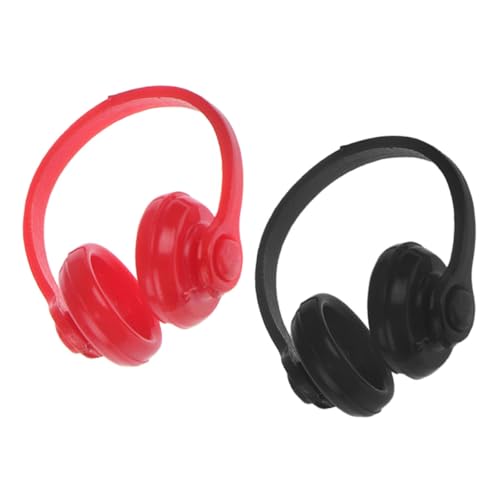 VICASKY Puppenhaus-kopfhörer Miniatur-Headset Spielzeug Maßstab 112 Mini-computerzimmer-zubehör Pp-Material Exquisites Mini- - Handgefertigtes von VICASKY