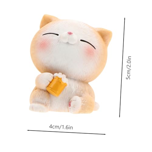 VICASKY 2stücke Katzenfiguren Aus Kunstharz Tier Katze Figur Dekoration Auto Innen Dekor Wohnzimmer Schlafzimmer Ornament VICASKY 2stücke Katzenfiguren Aus Kunstharz Tier Katze Figur Dekoration Auto Innen Dekor Wohnzimmer Schlafzimmer Ornament von VICASKY
