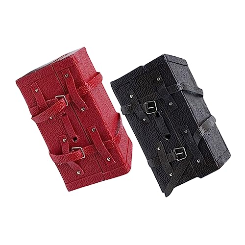 VICASKY 2stücke Mini Vintage Koffer Für Dekoration Miniatur Koffer Und Zubehör Für Kreative Spielwelten Und Miniaturmöbel von VICASKY