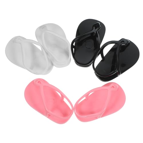 VICASKY 3 Paare Puppenschuhe für Mädchen Kreative Mini Flip Flops Langlebige Kunststoff Puppenschlappen Vielseitiges Puppe Zubehör für Dolls Farblich Sortiert Zufällige VICASKY 3 Paare Puppenschuhe für Mädchen Kreative Mini Flip Flops Langlebige Kunststoff Puppenschlappen Vielseitiges Puppe Zubehör für Dolls Farblich Sortiert Zufällige von VICASKY