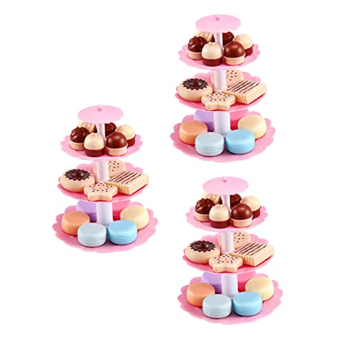 VICASKY 3 Sätze Dessert-Turm- für kinderspielzeug Kuchen kindergeschenke spielset geburtstagstorte Modell spielendes Hausspielzeug Abs VICASKY 3 Sätze Dessert-Turm- für kinderspielzeug Kuchen kindergeschenke spielset geburtstagstorte Modell spielendes Hausspielzeug Abs von VICASKY