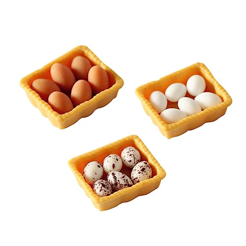 VICASKY 3 Sätze Mini Verpackte Eier Spiele Feinschmecker Puppenstuben-Eier Miniatur-Eier Kleinkinder Miniaturmodelle Miniatur-Ei-Modell-Ornamente Mini-Eier-Ornamente Harz VICASKY 3 Sätze Mini Verpackte Eier Spiele Feinschmecker Puppenstuben-Eier Miniatur-Eier Kleinkinder Miniaturmodelle Miniatur-Ei-Modell-Ornamente Mini-Eier-Ornamente Harz von VICASKY