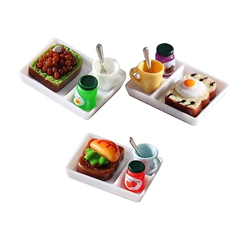 VICASKY Miniatur - 3 Sets Rollenspiel-lebensmittelsets Für Kinder Puppenhauszubehör Und Spielzeugküche VICASKY Miniatur - 3 Sets Rollenspiel-lebensmittelsets Für Kinder Puppenhauszubehör Und Spielzeugküche von VICASKY