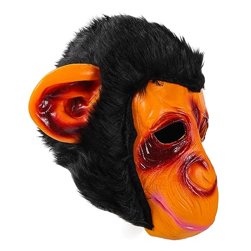 VICASKY 3 Stk Gruselige Halloween-kopfbedeckung Halloween-maske Latexmaske Aus Gummi Affenkopfmaske Aus Latex Tierische Cosplay-maske Affenmaske Halloweenkostüm Abschlussball Kleidung von VICASKY