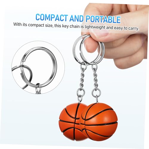 VICASKY 3 Stück Basketball Schlüsselanhänger Sportliche Geschenkidee für Jungen Mädchen Party Deko Leicht und Praktisch Basketballform Anhänger für Rucksack Auto von VICASKY