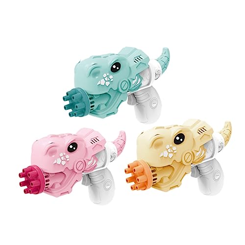 VICASKY 3 Stück Dinosaurier Seifenblasenmaschine Cartoon Blasgerät für Bunte Blasenmaschine für Partyspaß und Spiel im Freien VICASKY 3 Stück Dinosaurier Seifenblasenmaschine Cartoon Blasgerät für Bunte Blasenmaschine für Partyspaß und Spiel im Freien von VICASKY