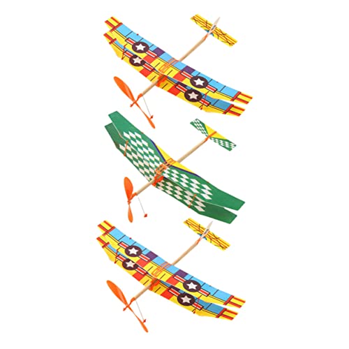 VICASKY 3 Stück Flugzeugmodell Mit Gummibandantrieb Kinderspielzeug Flugspielzeug Modelle Gummiband Flugzeug Kinderspielzeug Für Draußen Flugzeugmodell Für Flugzeugspielzeug Zum von VICASKY