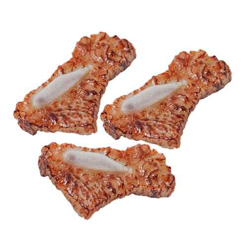 VICASKY Lebensechte Künstliche -PVC-Denim-knochenrippenmodelle - 3 Stück Für Restaurant- Und Heimdekoration VICASKY Lebensechte Künstliche -PVC-Denim-knochenrippenmodelle - 3 Stück Für Restaurant- Und Heimdekoration von VICASKY