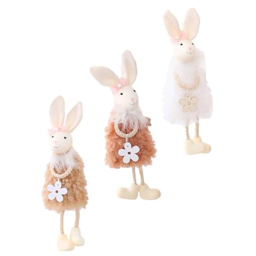 VICASKY 3 Stück Häschen-anhänger Gastgeschenke Für Ostern Plüschhase Dekoration Zubehör Ostern-Elemente-Puppe Osterkaninchen-hängepuppe Hängende Hasenpuppe Häschen-puppenverzierung Stoff VICASKY 3 Stück Häschen-anhänger Gastgeschenke Für Ostern Plüschhase Dekoration Zubehör Ostern-Elemente-Puppe Osterkaninchen-hängepuppe Hängende Hasenpuppe Häschen-puppenverzierung Stoff von VICASKY