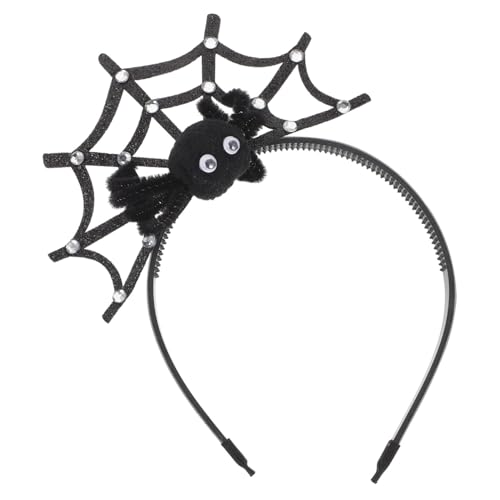 VICASKY 3 Stück Halloween Haarreif mit Kreativem Spinnennetz Design Leichtes Bequemes Halloween Kopfschmuck für Kostüm und Karnevalspartys Unisex Party Haarreif für Damen von VICASKY