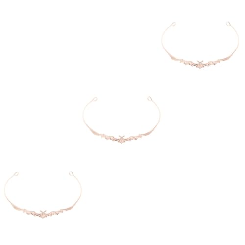 VICASKY 3 Stück Halloween Haarschmuck Fledermaus Design Dekorativer Haarreif aus Stabilem Metallrahmen Roségoldfarben Cosplay Kostüm Kopfschmuck für Party Karneval Fasching und Maskerade von VICASKY