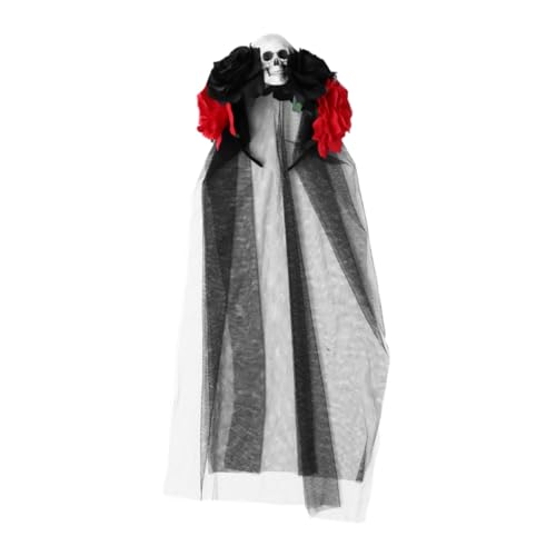 VICASKY 3 Stück Halloween Kopfschmuck Schädel Haarreif mit Schwarzem und Schleier Langlebiger Haarschmuck für Mädchen und Verkleidung für Halloween Ghost Day und Cosplay Auffälliges Design von VICASKY
