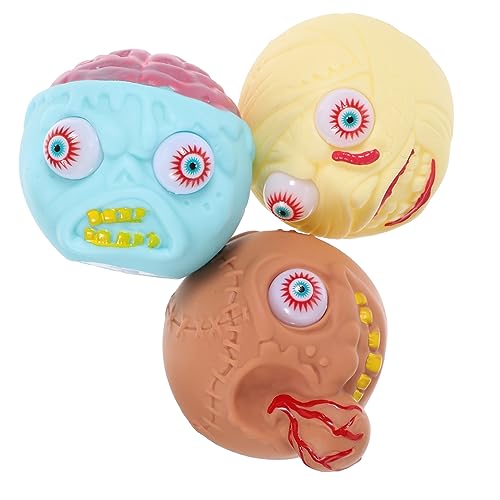 VICASKY 3 Stück Halloween- - Zum Stressabbau Halloween-druckentlastungsgeschenke Halloween-handspielzeug Zum Thema Halloween Hand Sensorisches PVC von VICASKY