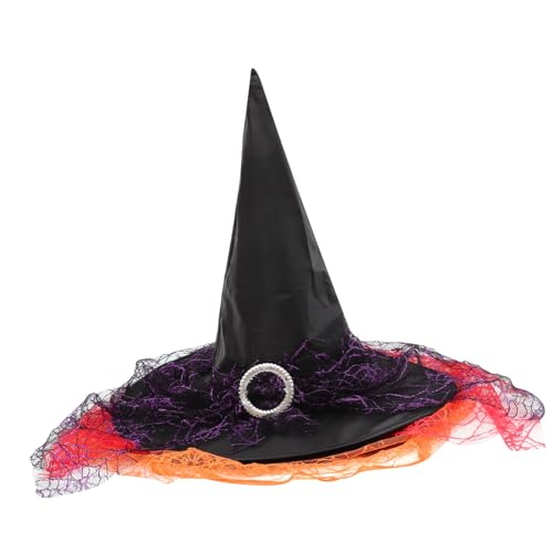 VICASKY 3 Stück Hexenhut für Erwachsene und Teiliges Kostümzubehör und Elegante Halloween Hüte für Karneval und Partys für Fotos und Festliche von VICASKY