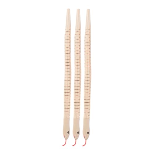 VICASKY 3 Stück Holzspielzeug Schlangen Unvollendete DIY Schlangen für Kreatives Bastelspielzeug für Halloween Fantasie VICASKY 3 Stück Holzspielzeug Schlangen Unvollendete DIY Schlangen für Kreatives Bastelspielzeug für Halloween Fantasie von VICASKY